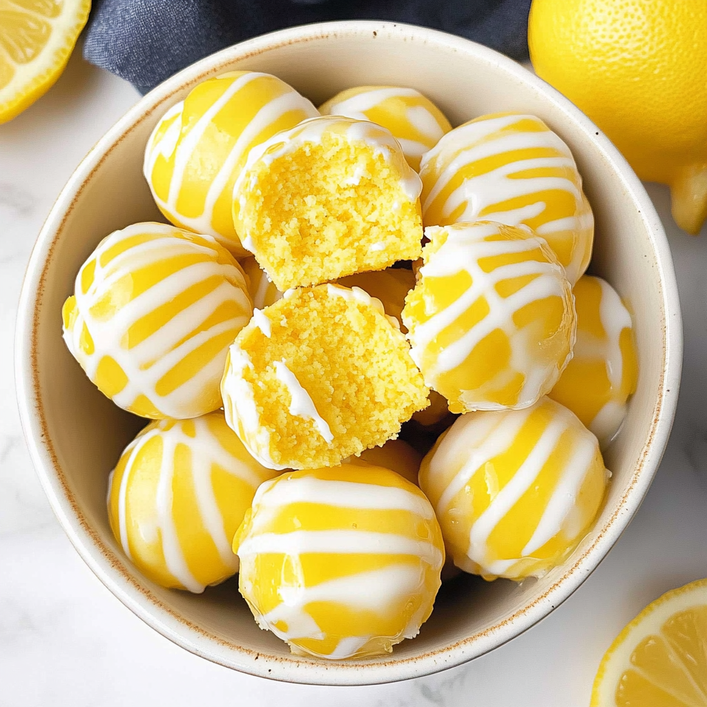 Recipe preparation for Lemon Cheesecake Bites