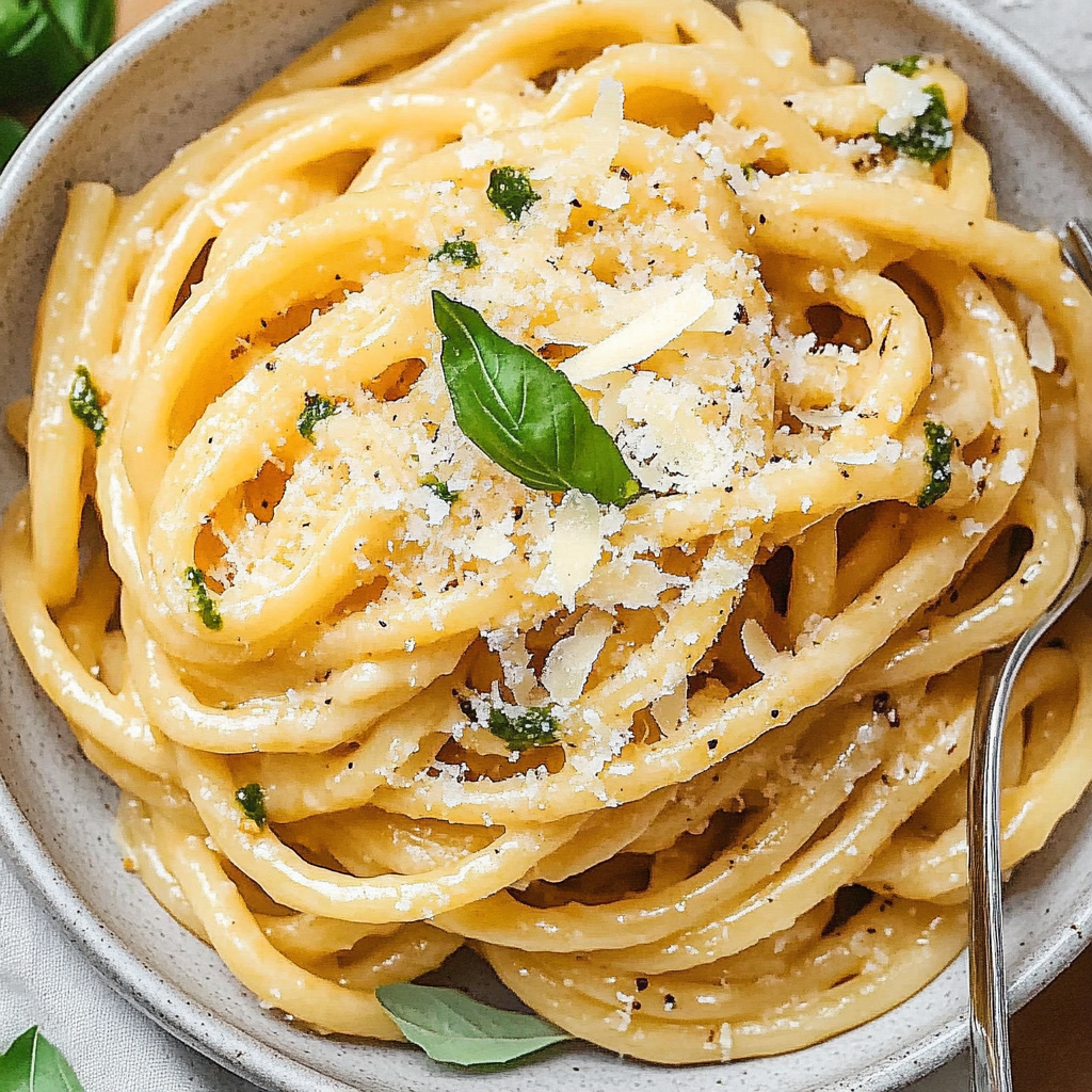 Recipe preparation for Parmesan Pasta