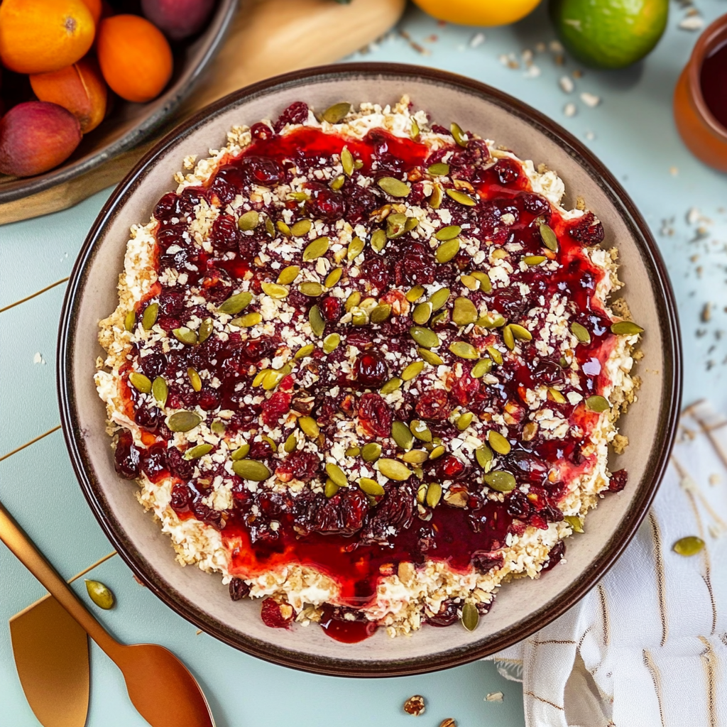 Recipe preparation for Cranberry Boursin Dip