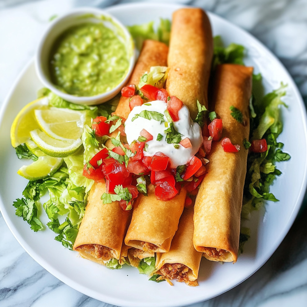 Recipe preparation for Quick Chicken Taquitos