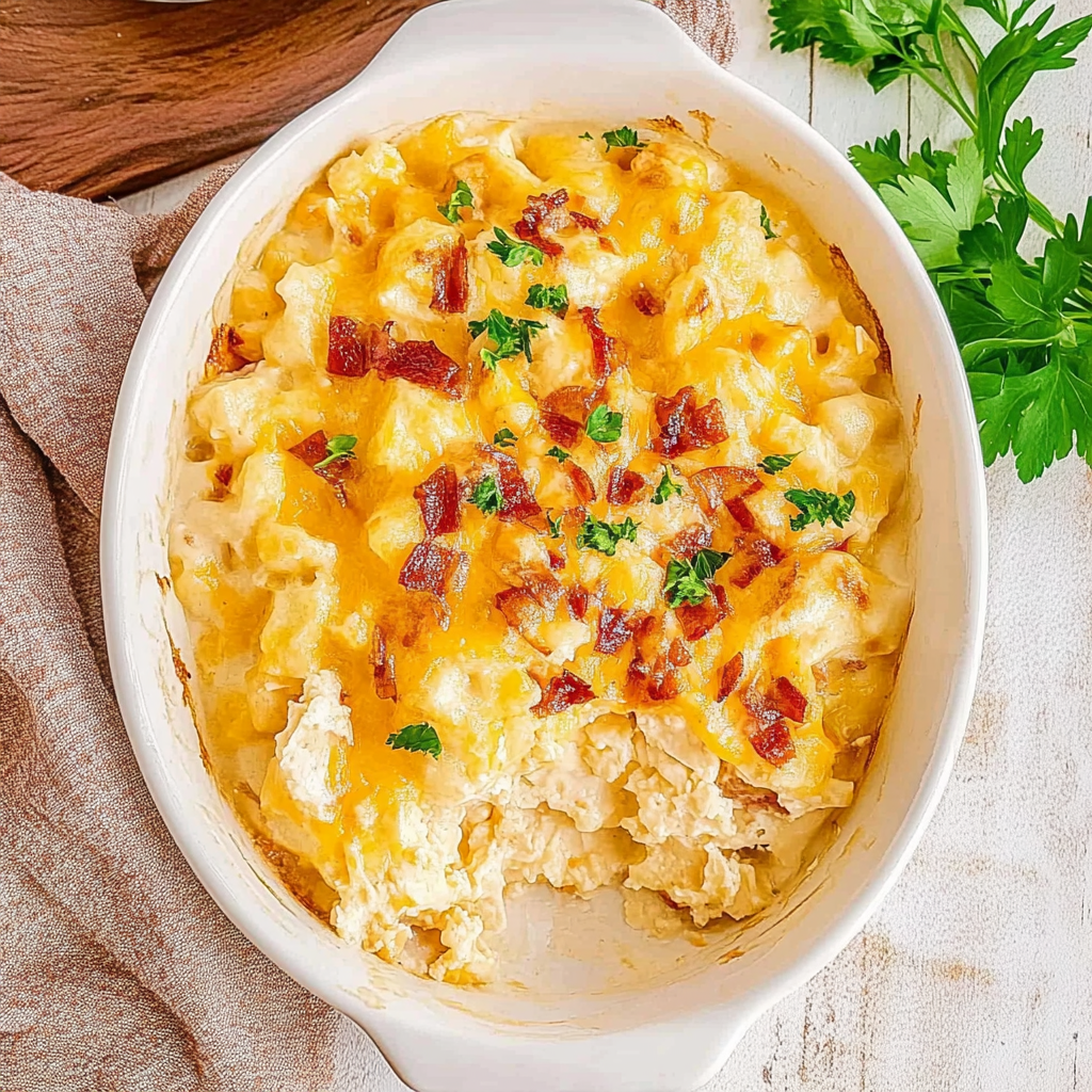 Recipe preparation for cauliflower casserole