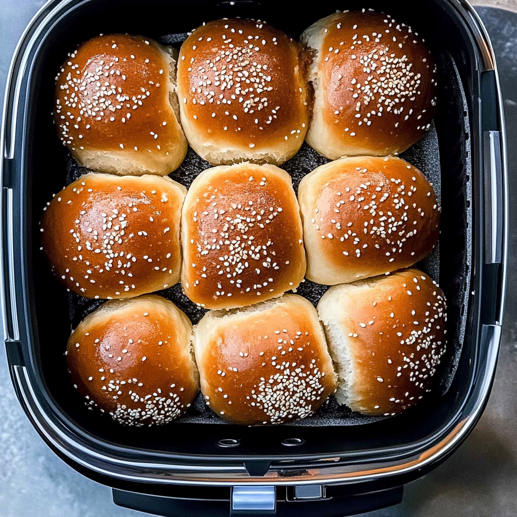 Recipe preparation for Air Fryer Dinner Rolls (Soft and Fluffy!)