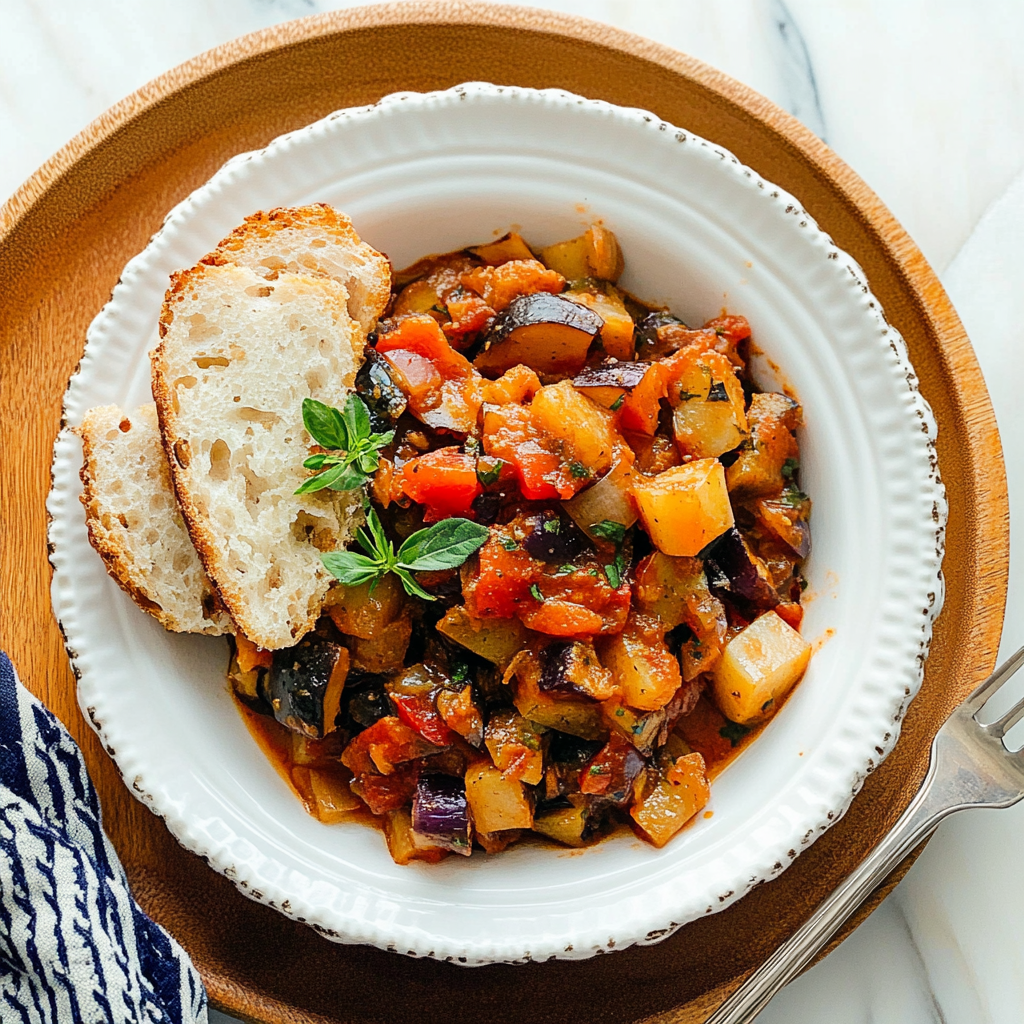 Recipe preparation for ratatouille