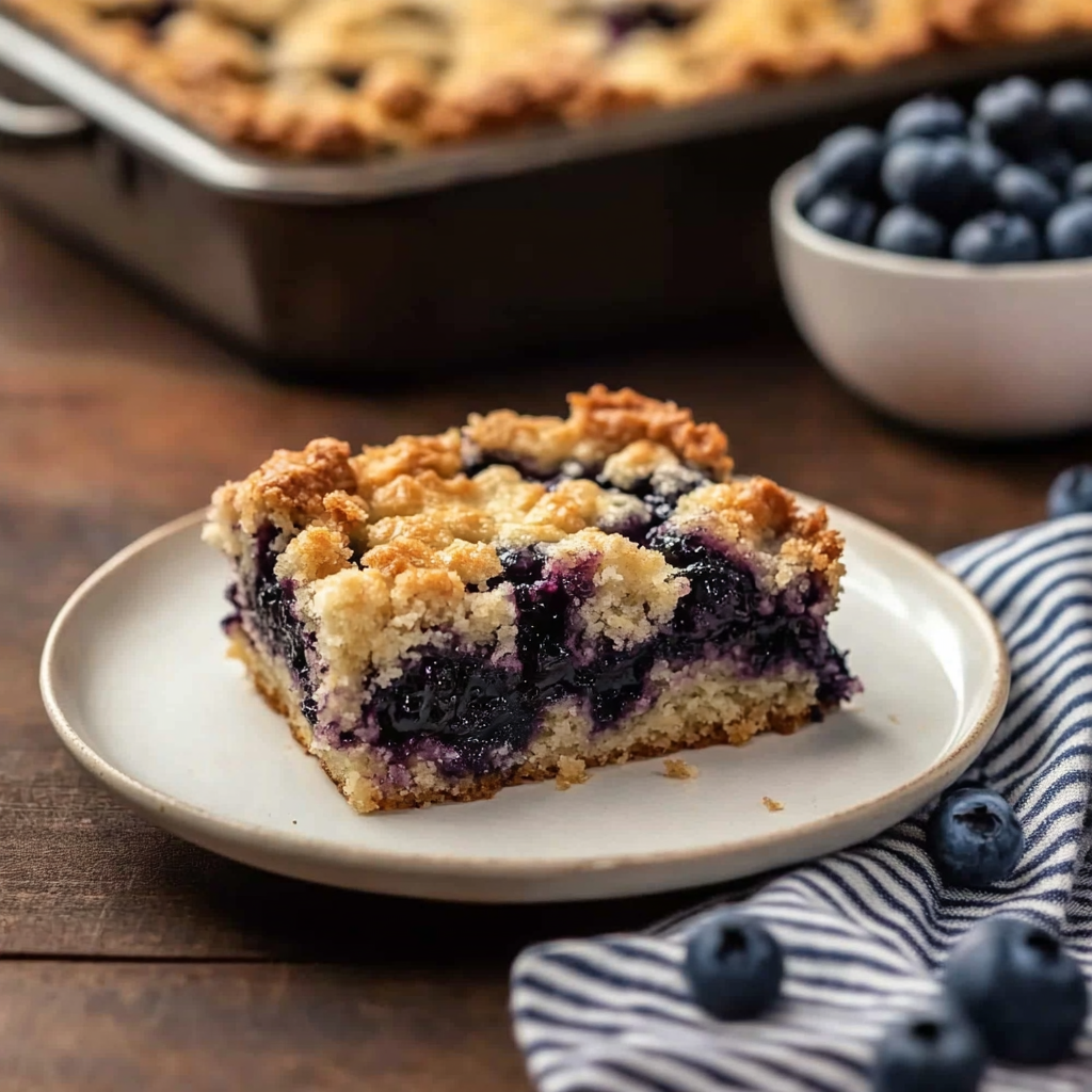 Recipe preparation for blueberry buckle