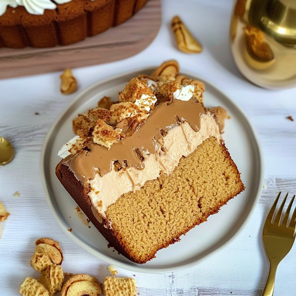 Recipe preparation for Biscoff Loaf Cake