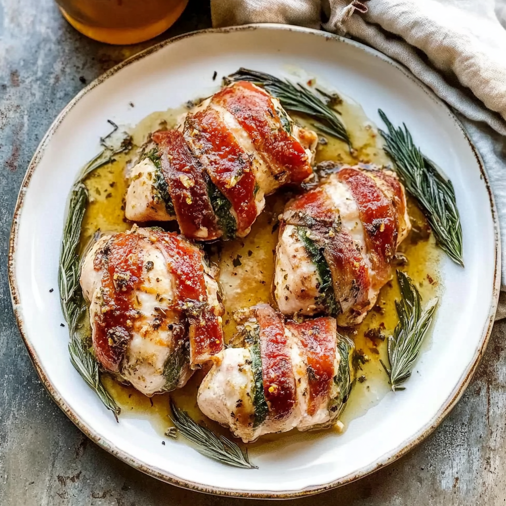 Recipe preparation for Chicken Saltimbocca