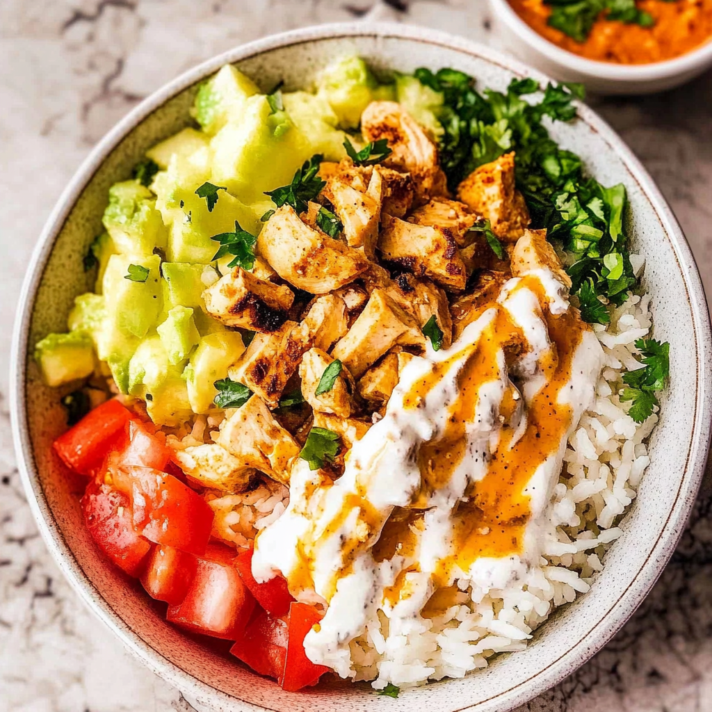 Recipe preparation for Chicken Over Rice