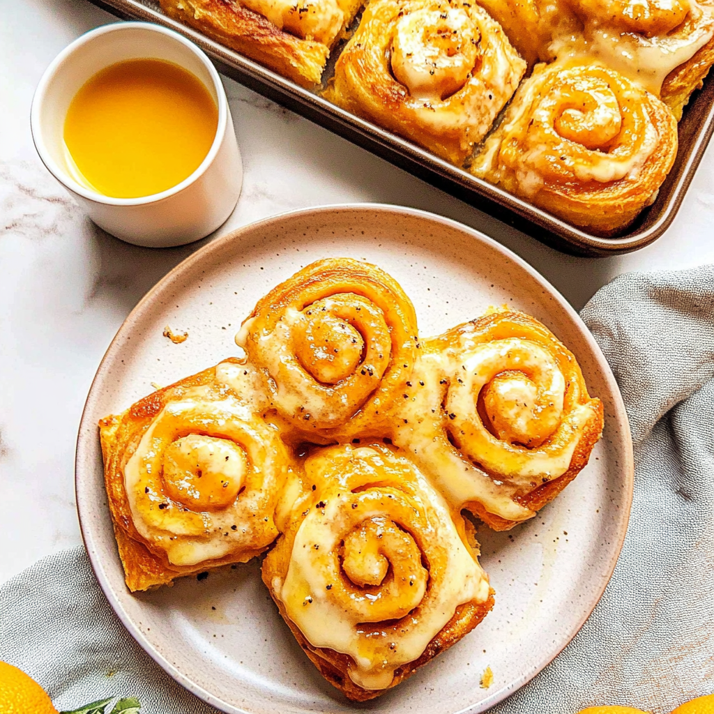 Recipe preparation for orange rolls