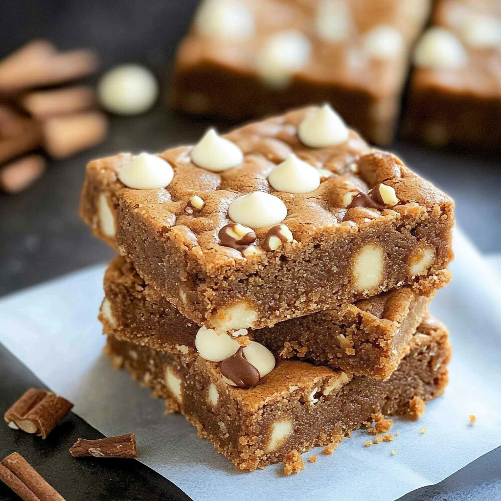Recipe preparation for White Chocolate Gingerbread Crunch Bars