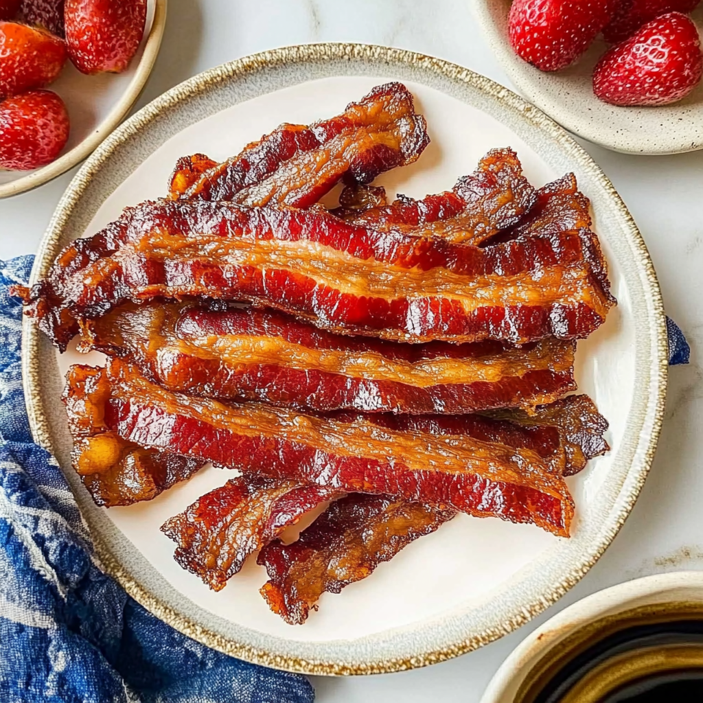 Recipe preparation for candied bacon