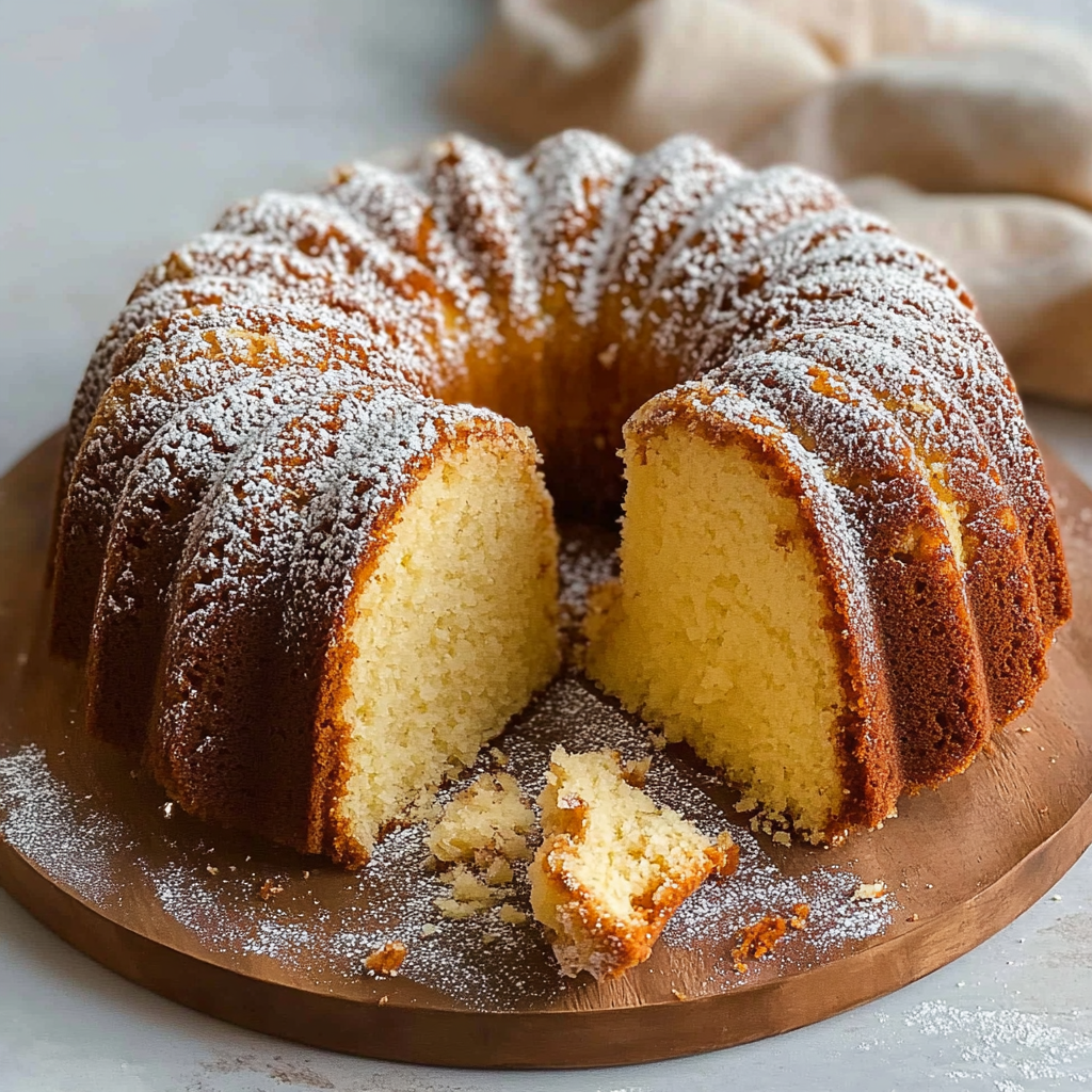 Recipe preparation for Buttermilk Pound Cake