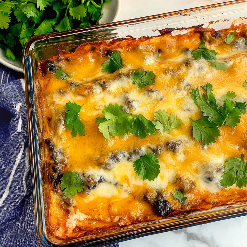 Recipe preparation for chile relleno casserole