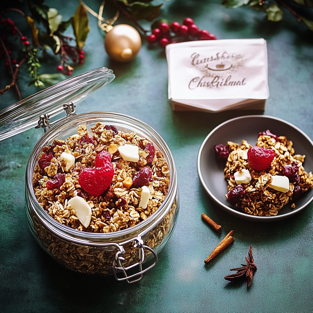 Recipe preparation for Christmas Spice Granola