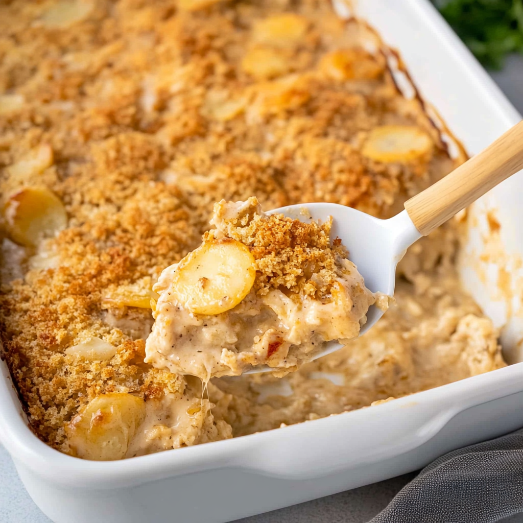 Recipe preparation for ritz chicken casserole