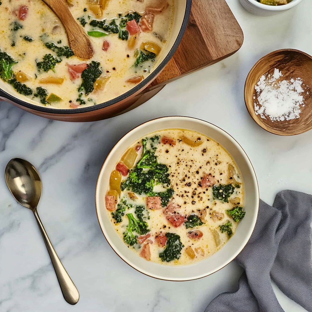 Recipe preparation for zuppa toscana soup
