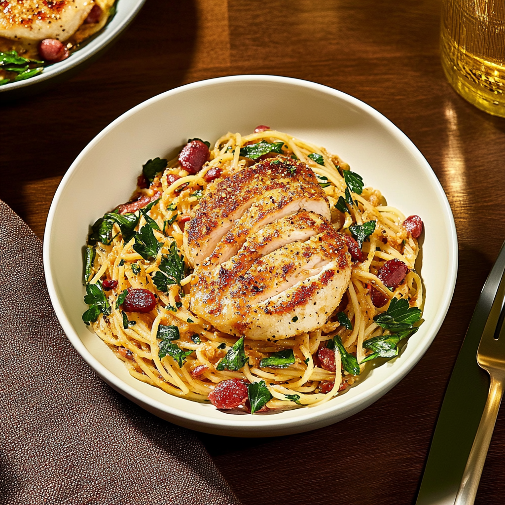 Recipe preparation for Spicy Miso Chicken Parm
