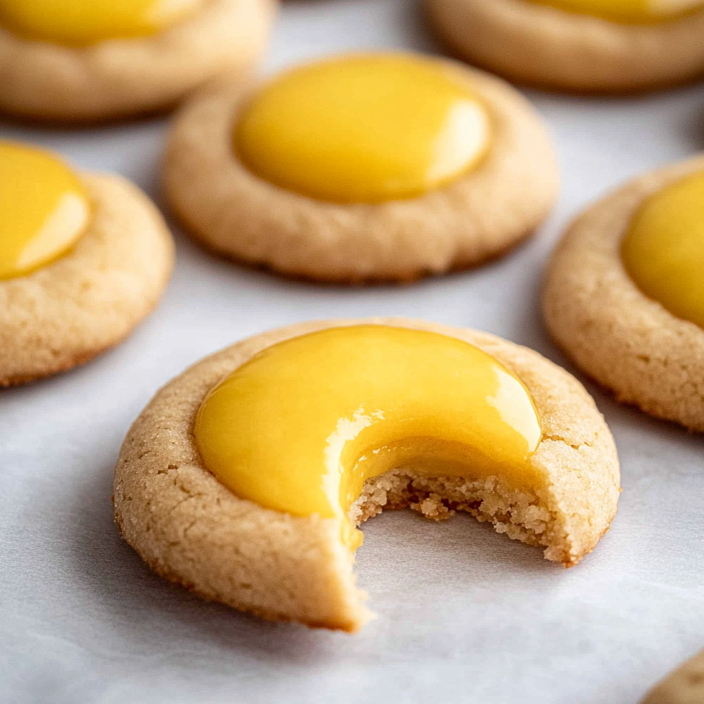 Recipe preparation for lemon thumbprint cookies