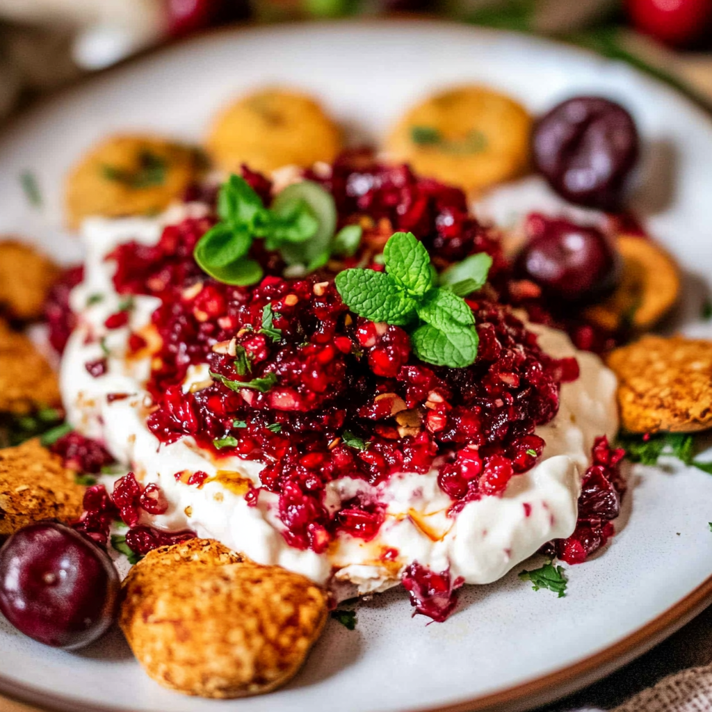 Recipe preparation for cranberry jalapeño dip