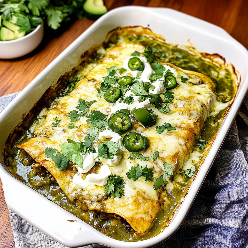 Recipe preparation for chicken enchiladas suizas