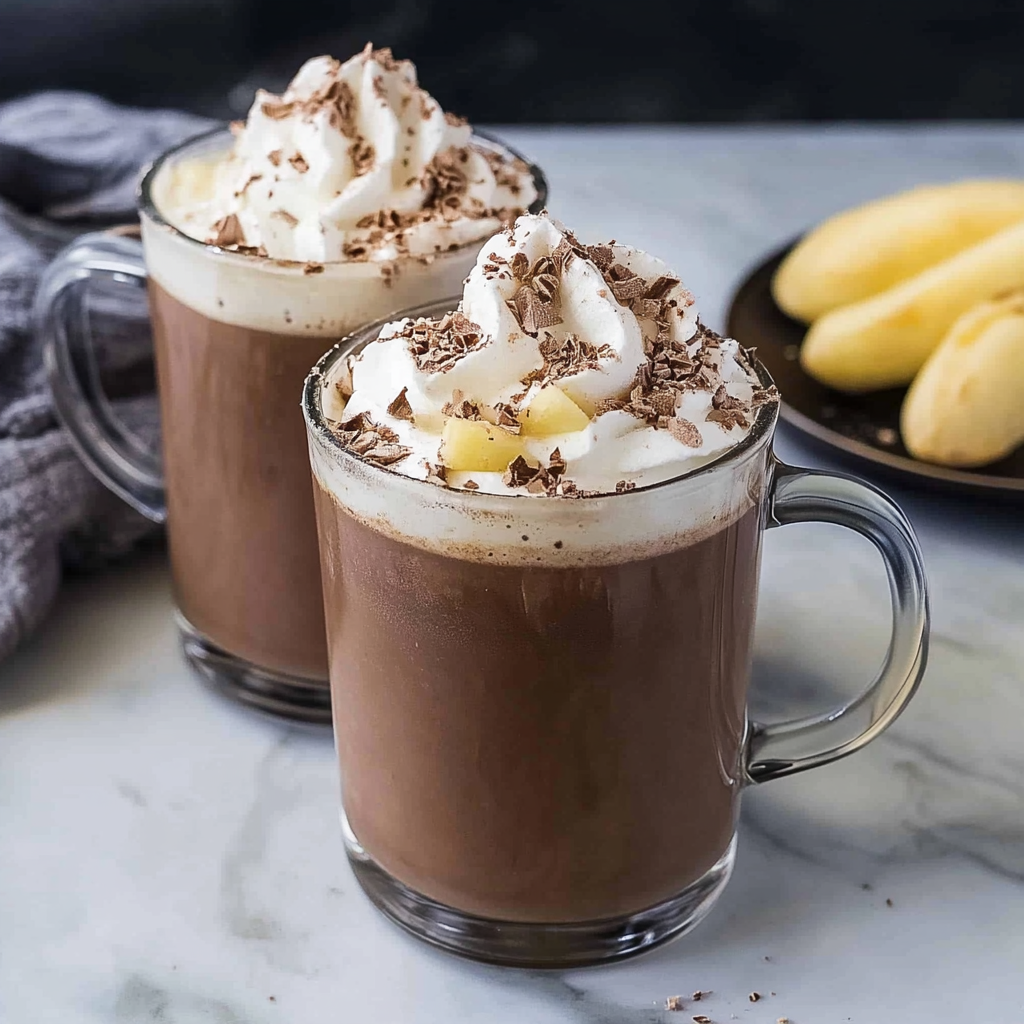 Recipe preparation for Spiced Ginger Hot Cocoa