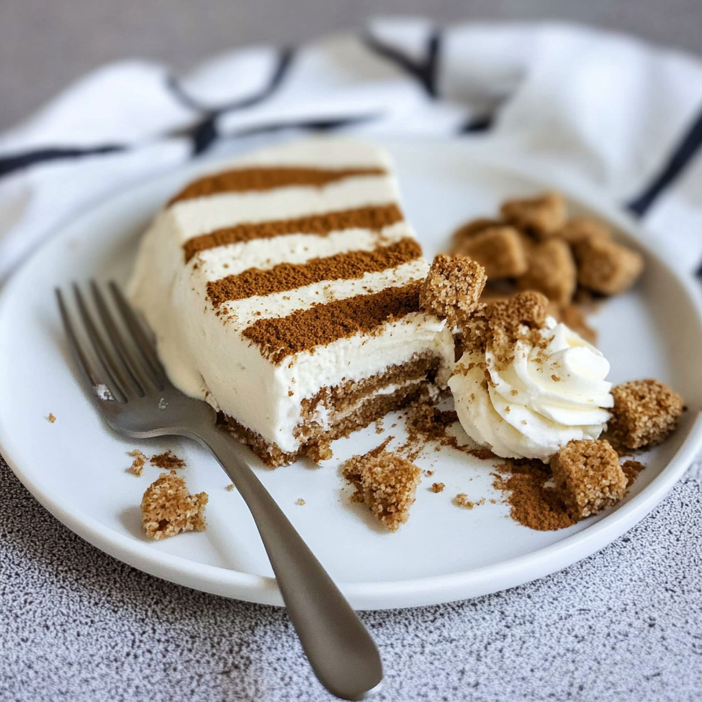 Recipe preparation for Gingerbread Marshmallow Icebox