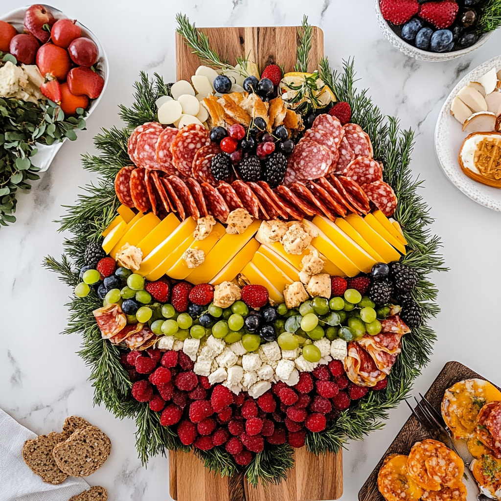 Recipe preparation for Christmas Charcuterie Board