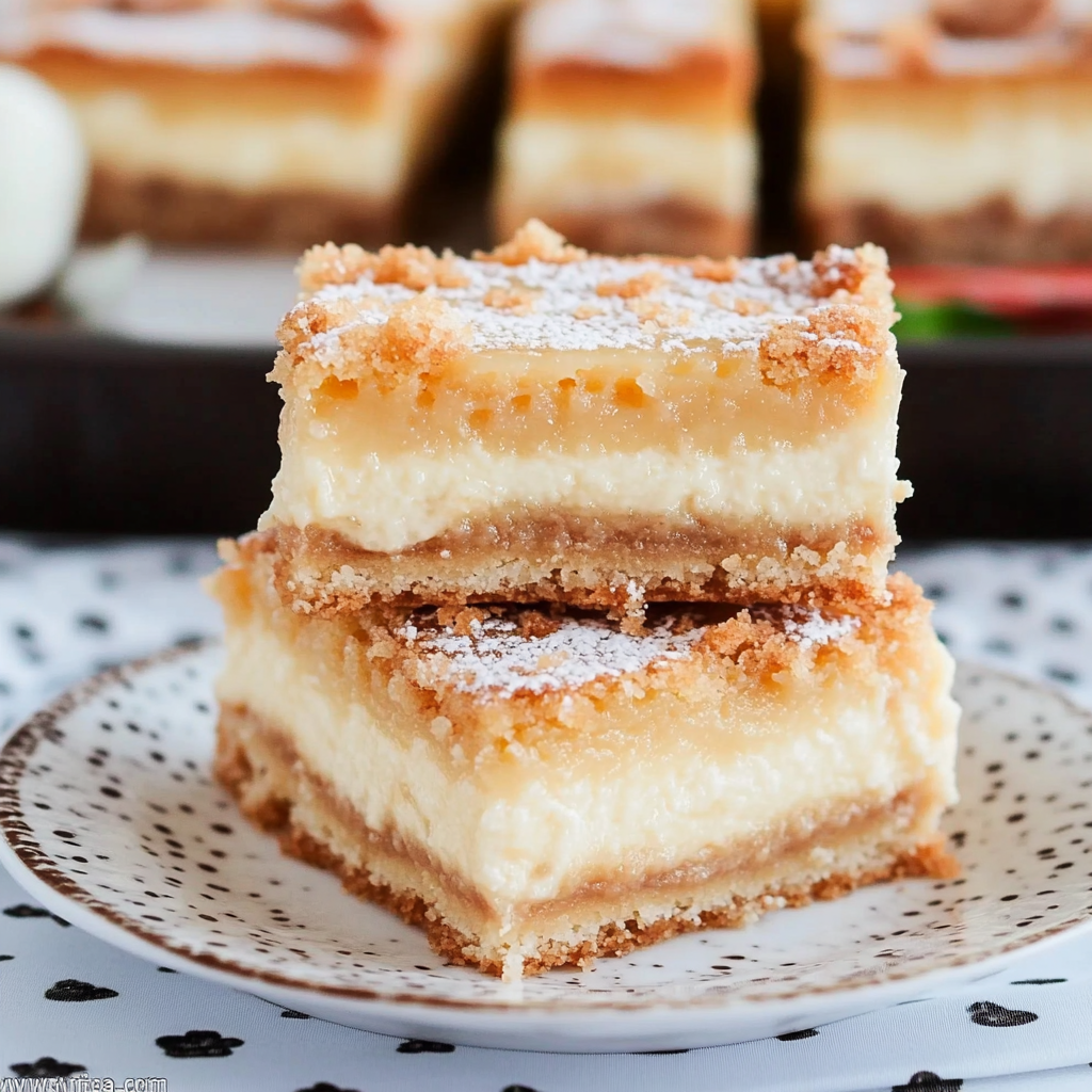 Recipe preparation for Eggnog Cheesecake Bars