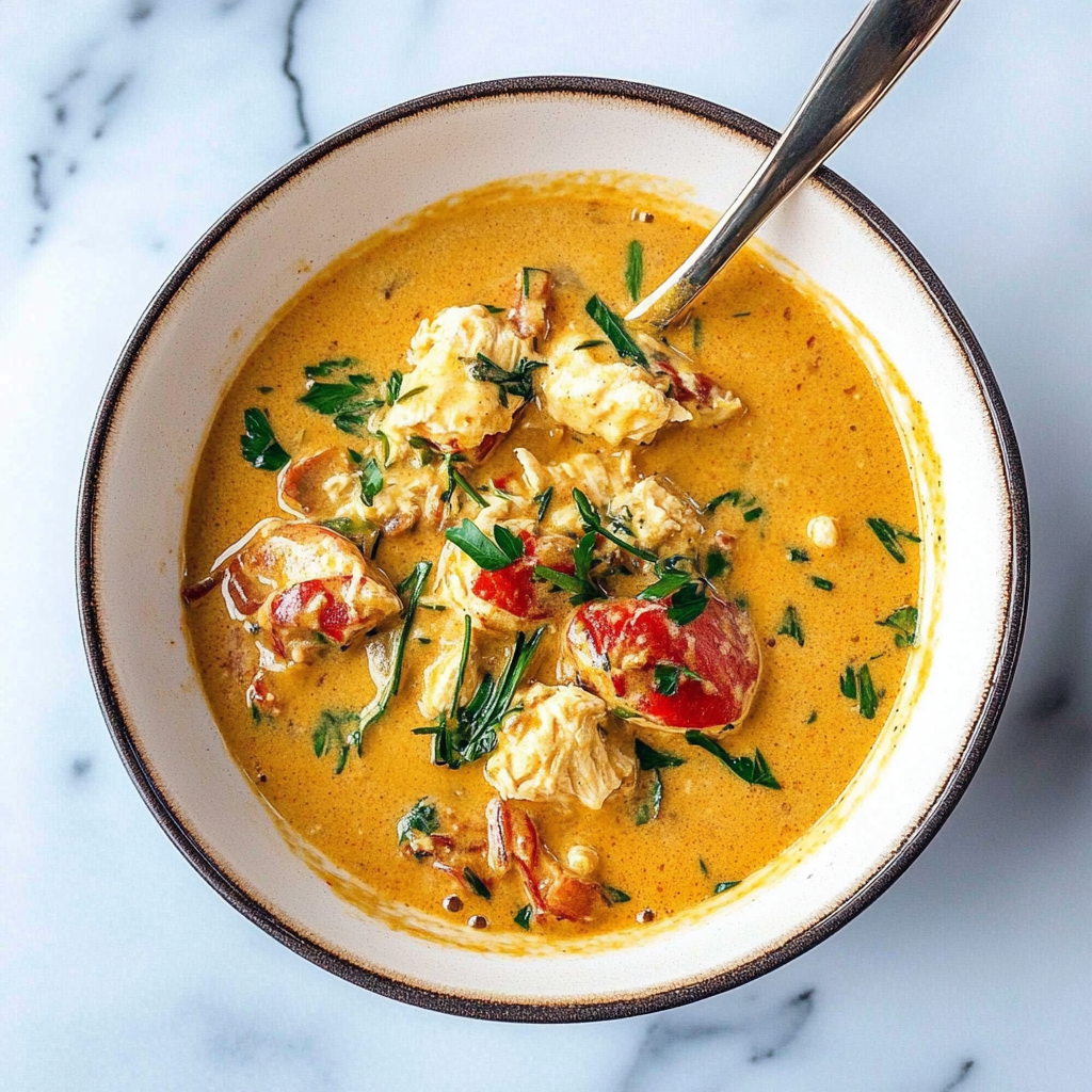 Recipe preparation for lobster bisque soup