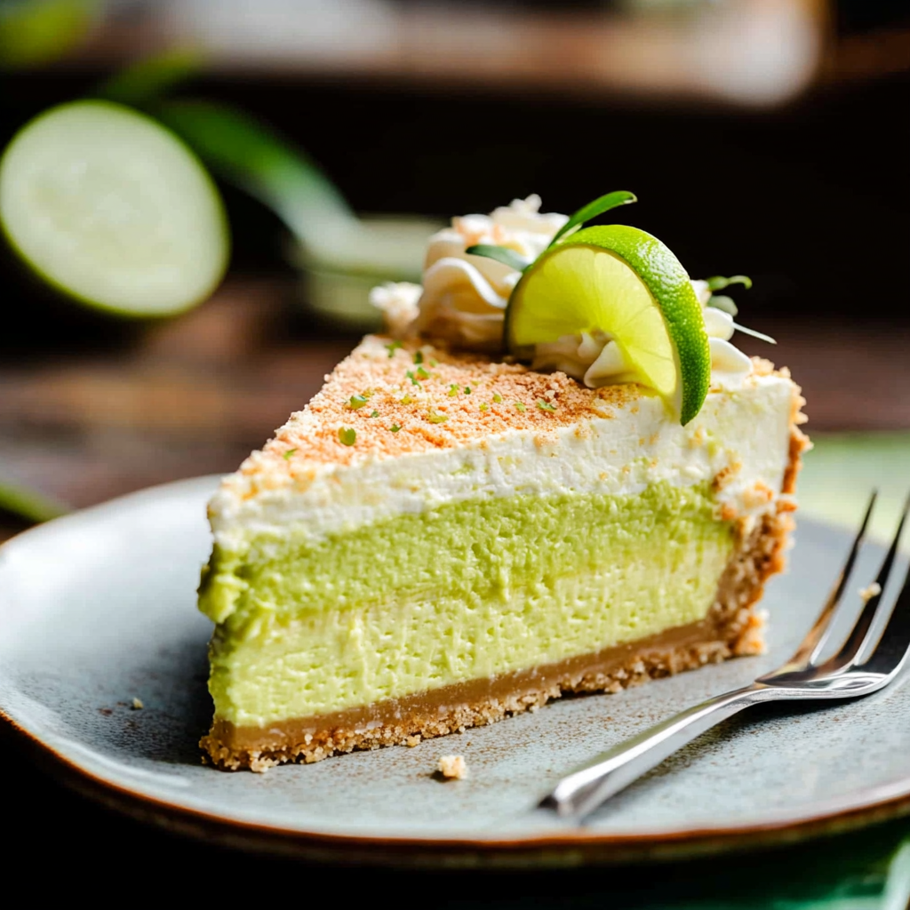 Recipe preparation for key lime pie cheesecake