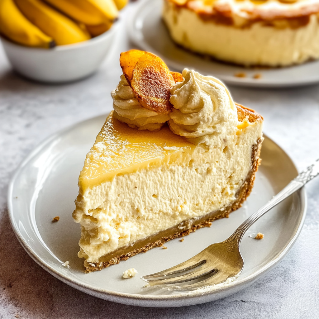 Recipe preparation for banana cheesecake recipe