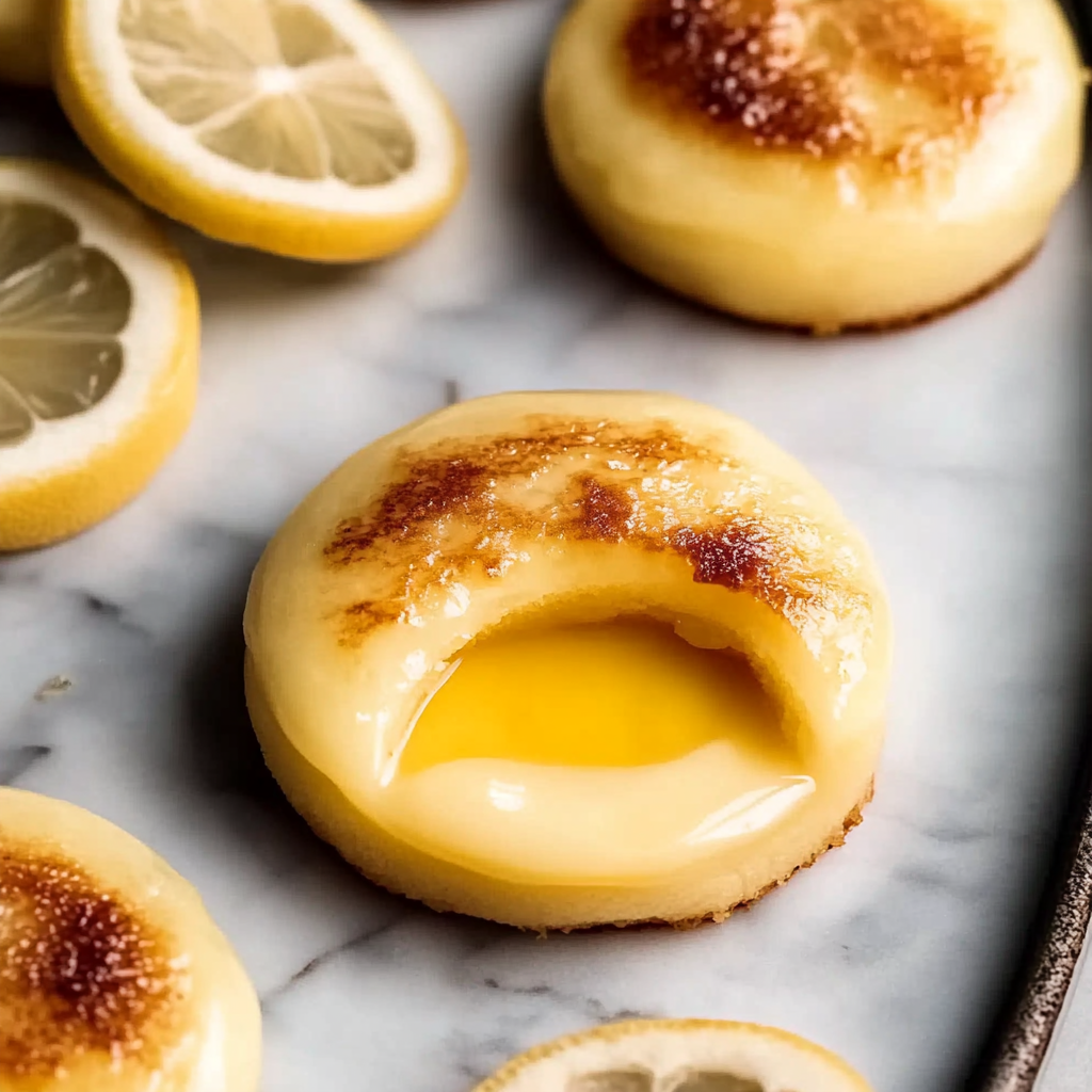 Recipe preparation for lemon creme brulee cookies