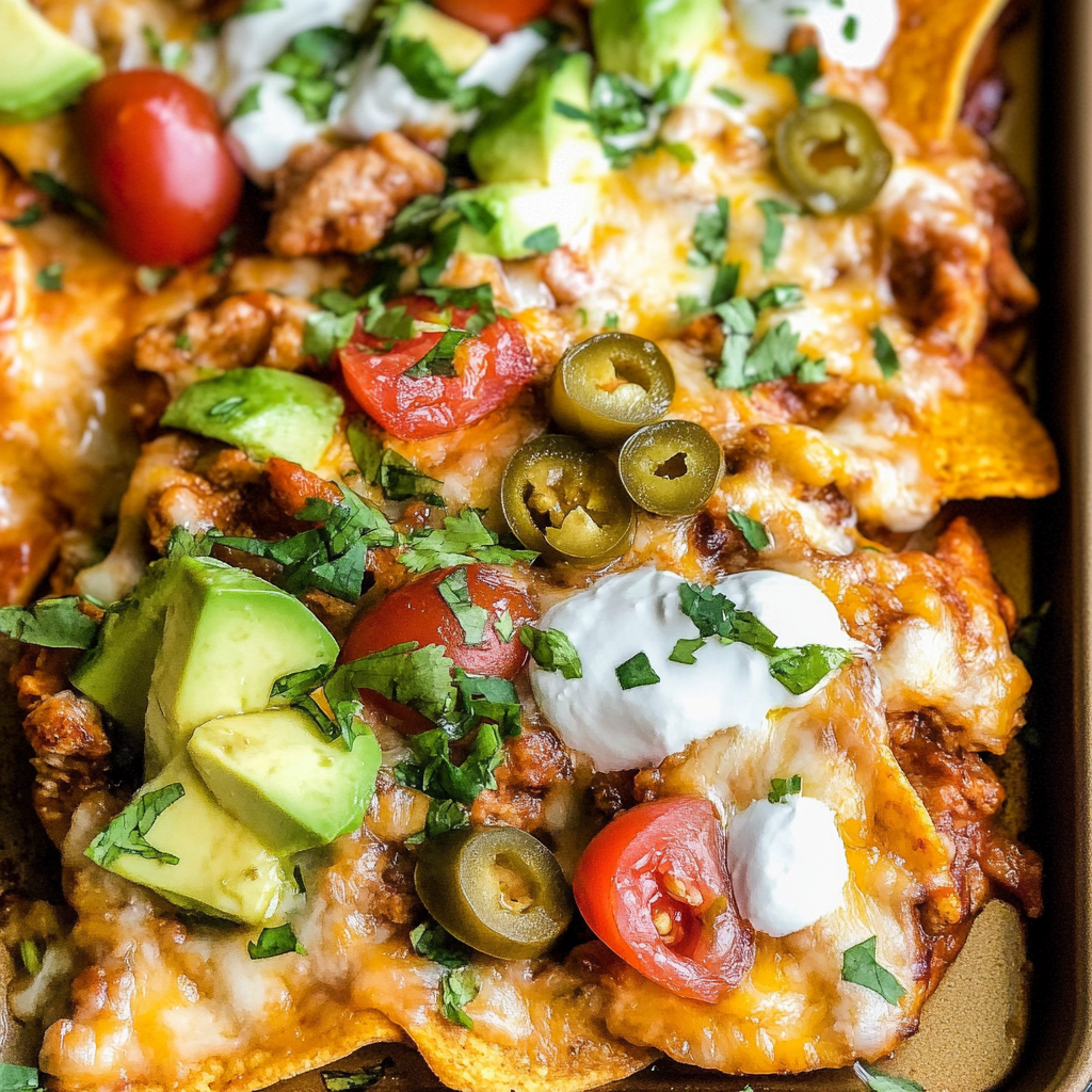 Recipe preparation for chicken nachos