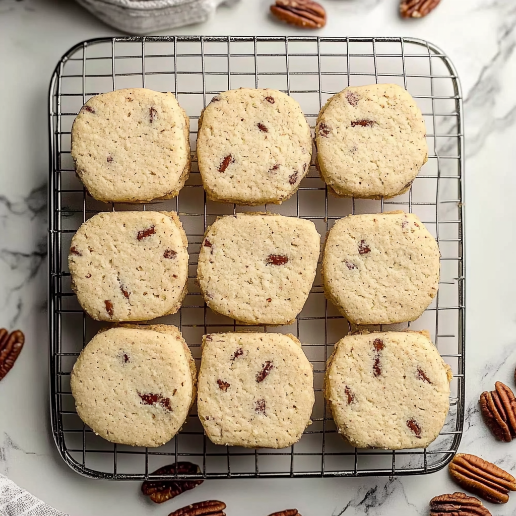 Recipe preparation for pecan sandies cookies