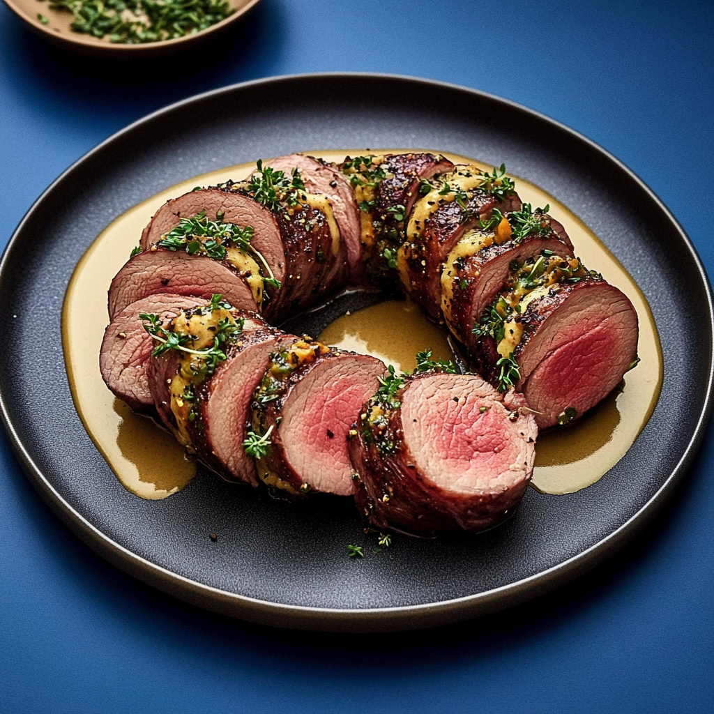 Recipe preparation for rolled flank steak