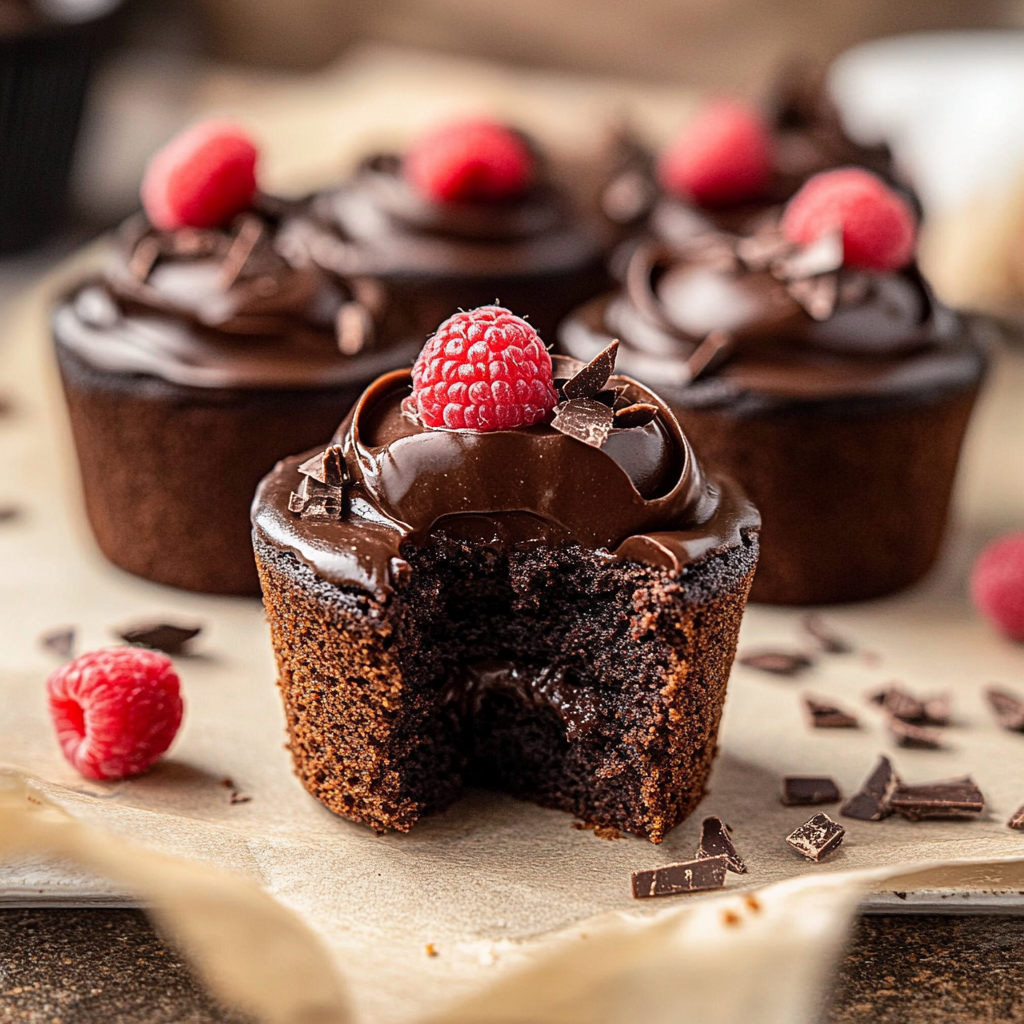 Recipe preparation for mini chocolate cakes