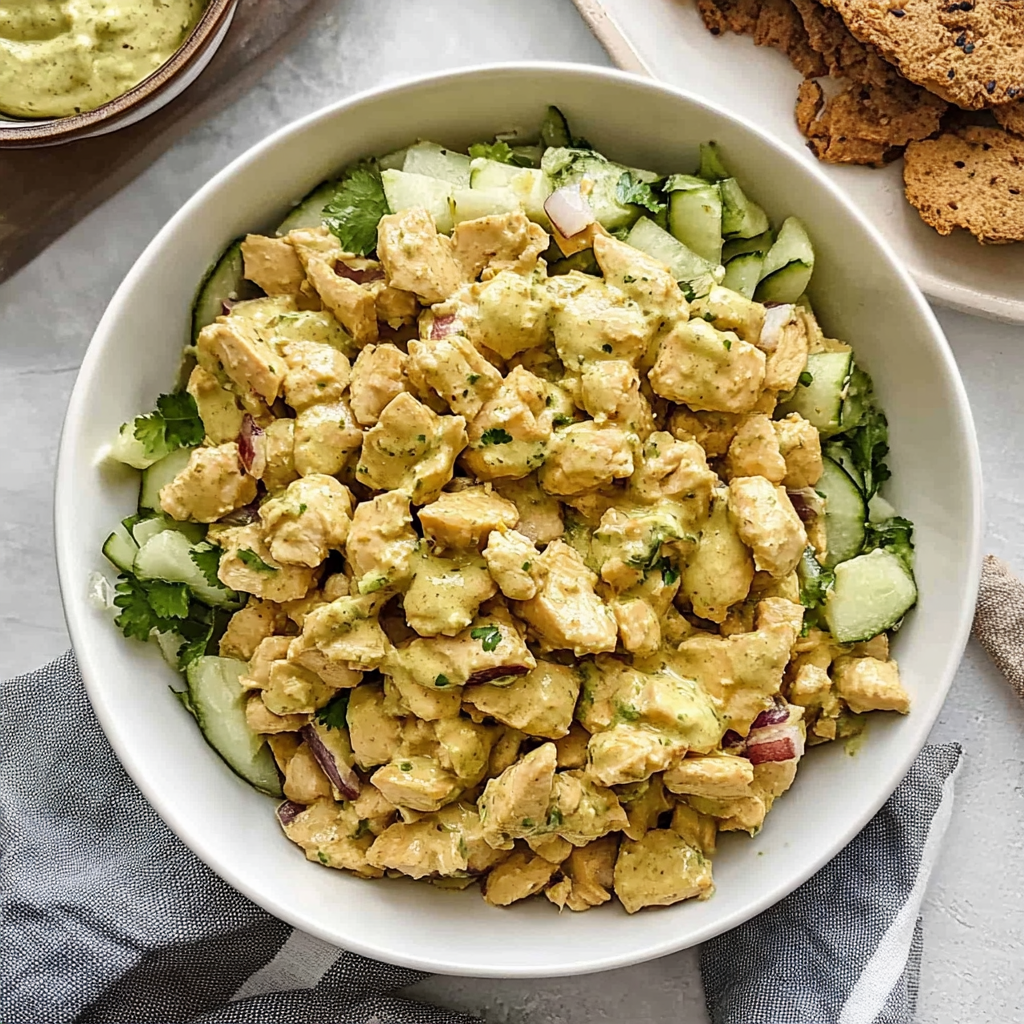 Recipe preparation for curry chicken salad recipe