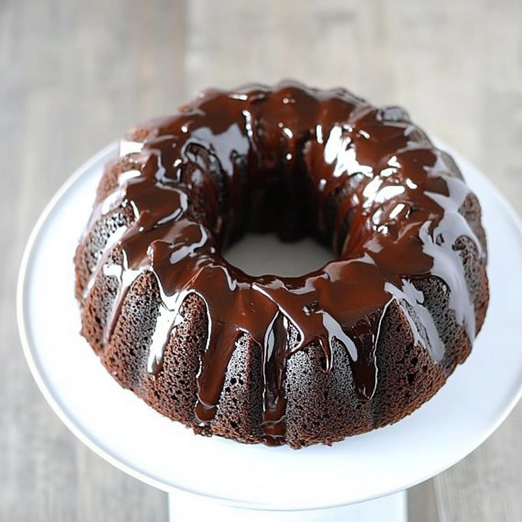 Recipe preparation for chocolate bundt cake