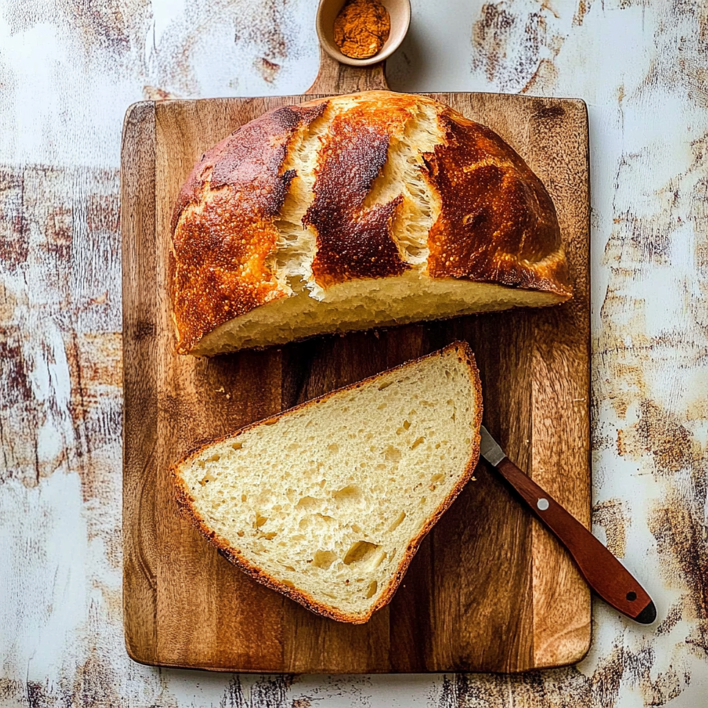 Recipe preparation for Quick Sourdough Bread With Yeast