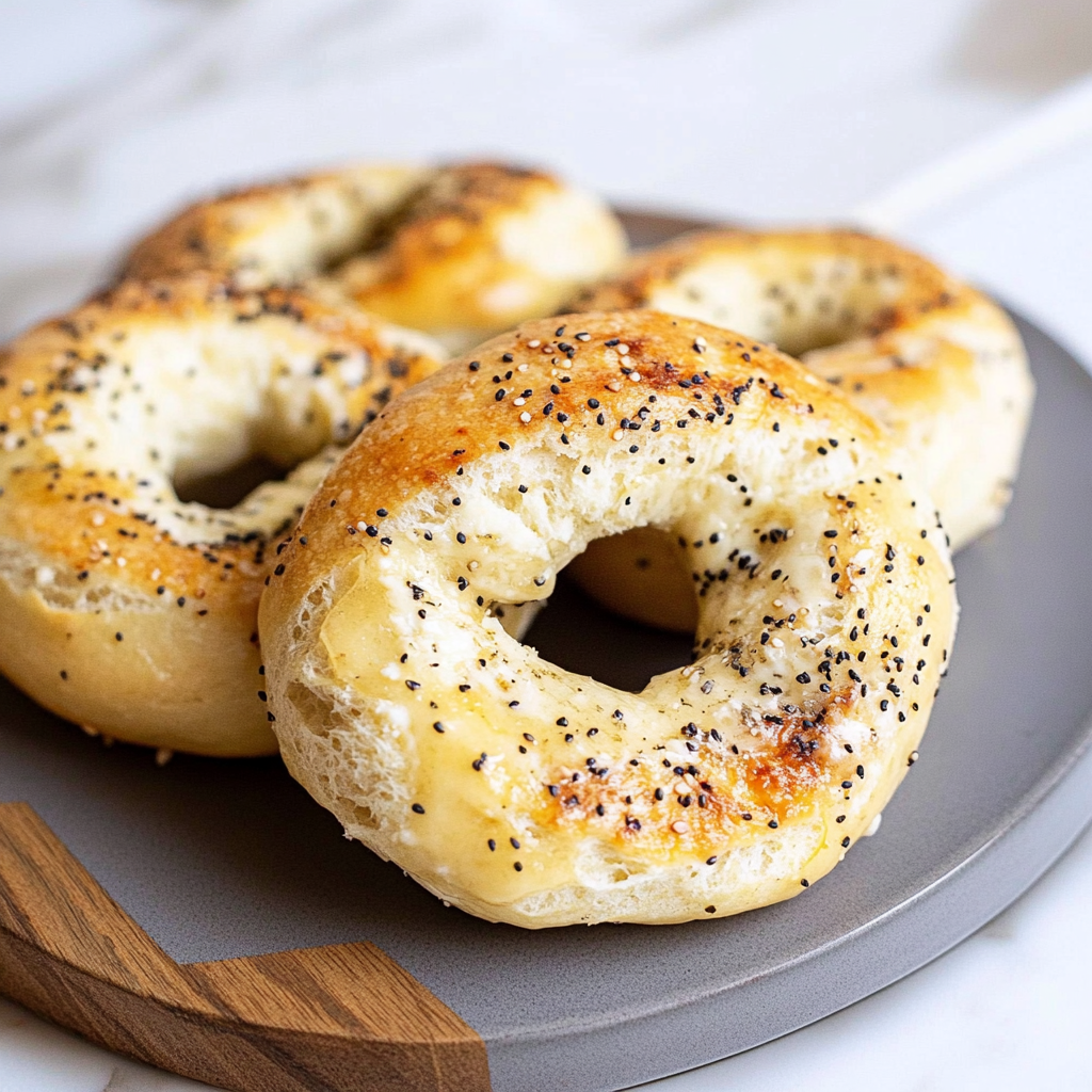 Recipe preparation for Cottage Cheese Bagels