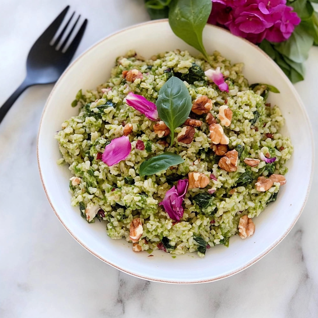 Recipe preparation for Spinach Brown Rice