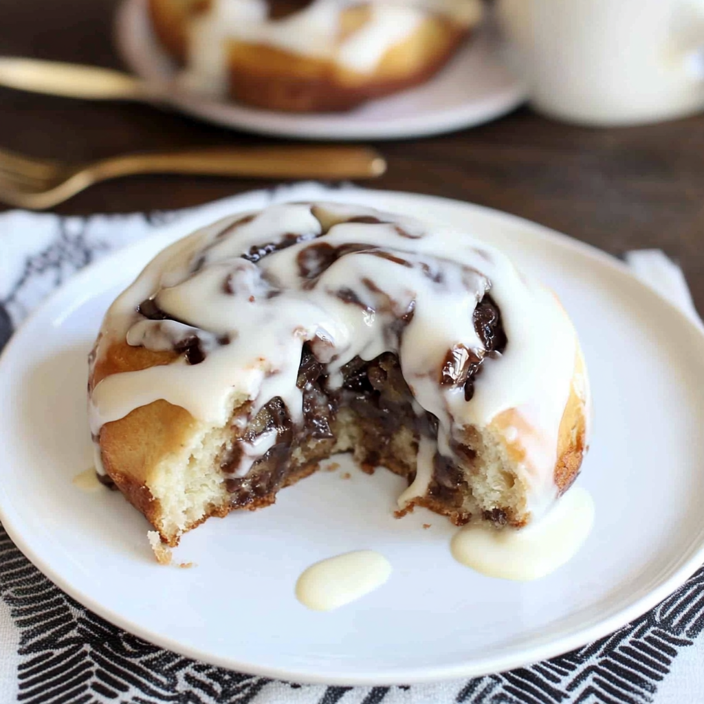 Recipe preparation for Praline Chocolate Sweet Rolls