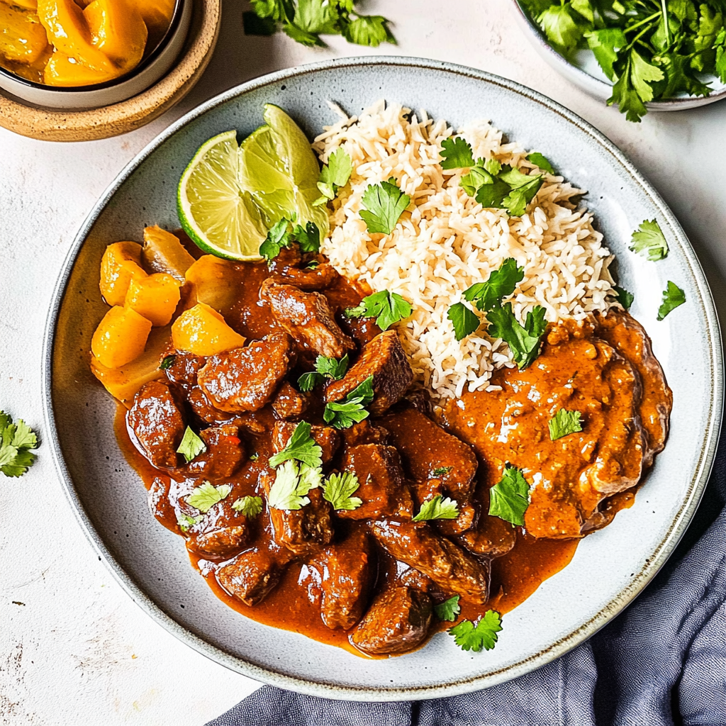 Recipe preparation for carne guisada