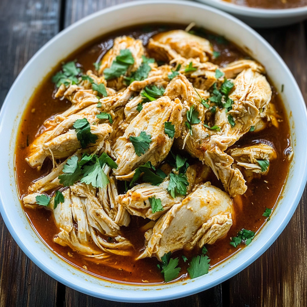 Recipe preparation for cafe rio shredded chicken