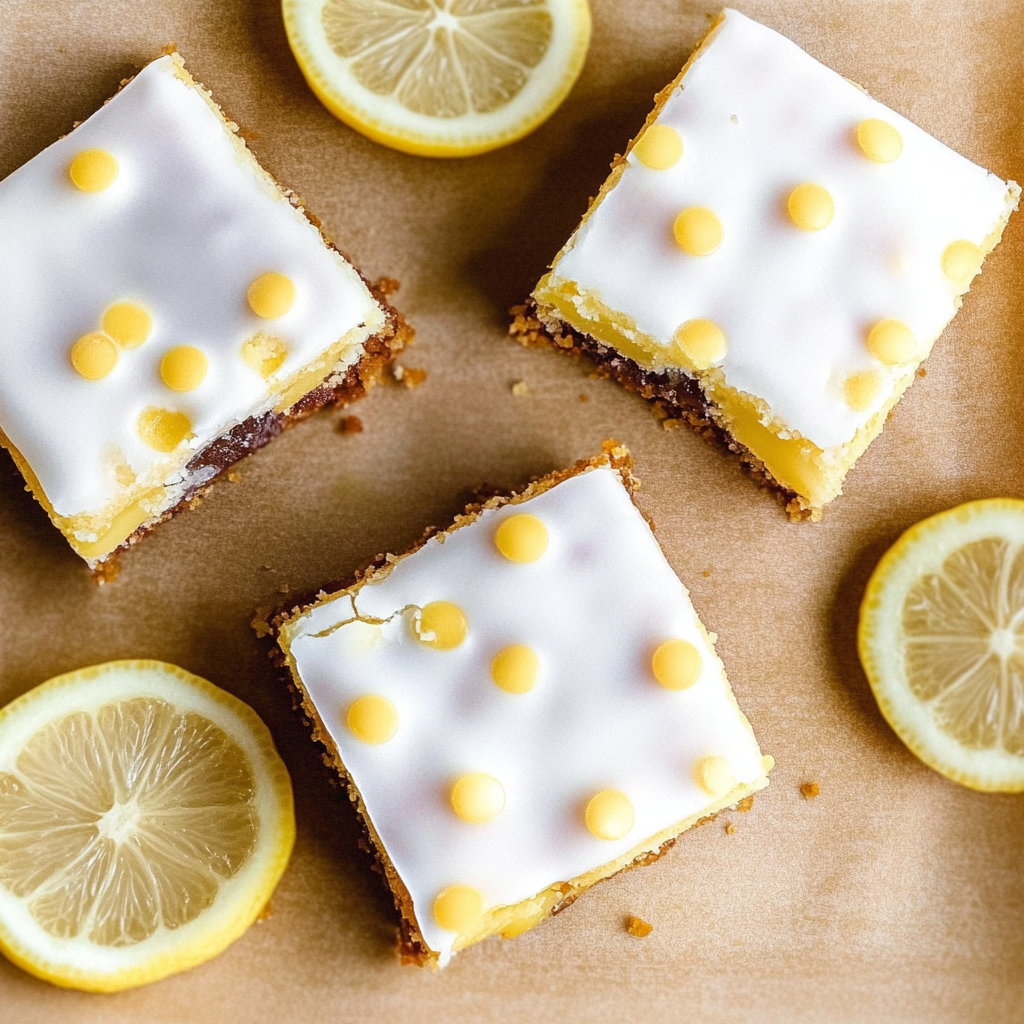 Recipe preparation for lemon brownies