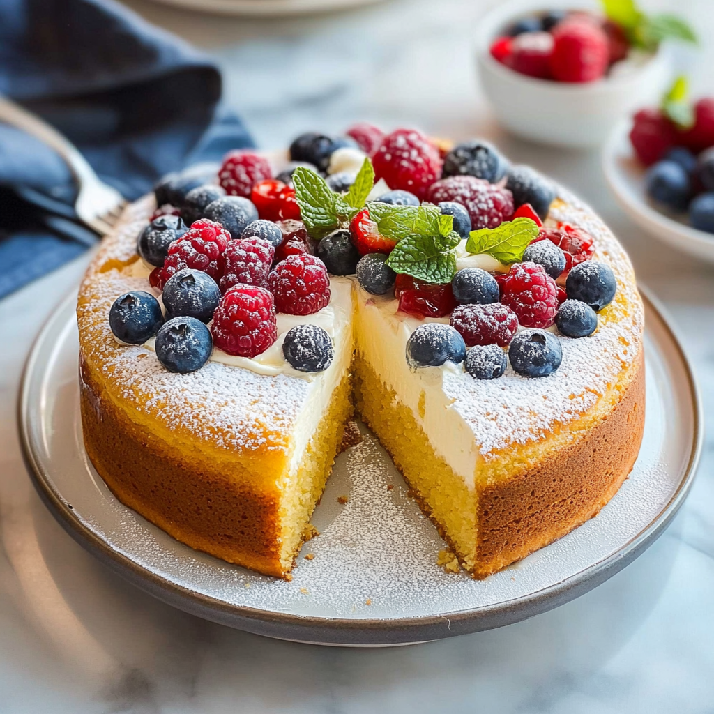 Recipe preparation for yogurt cake