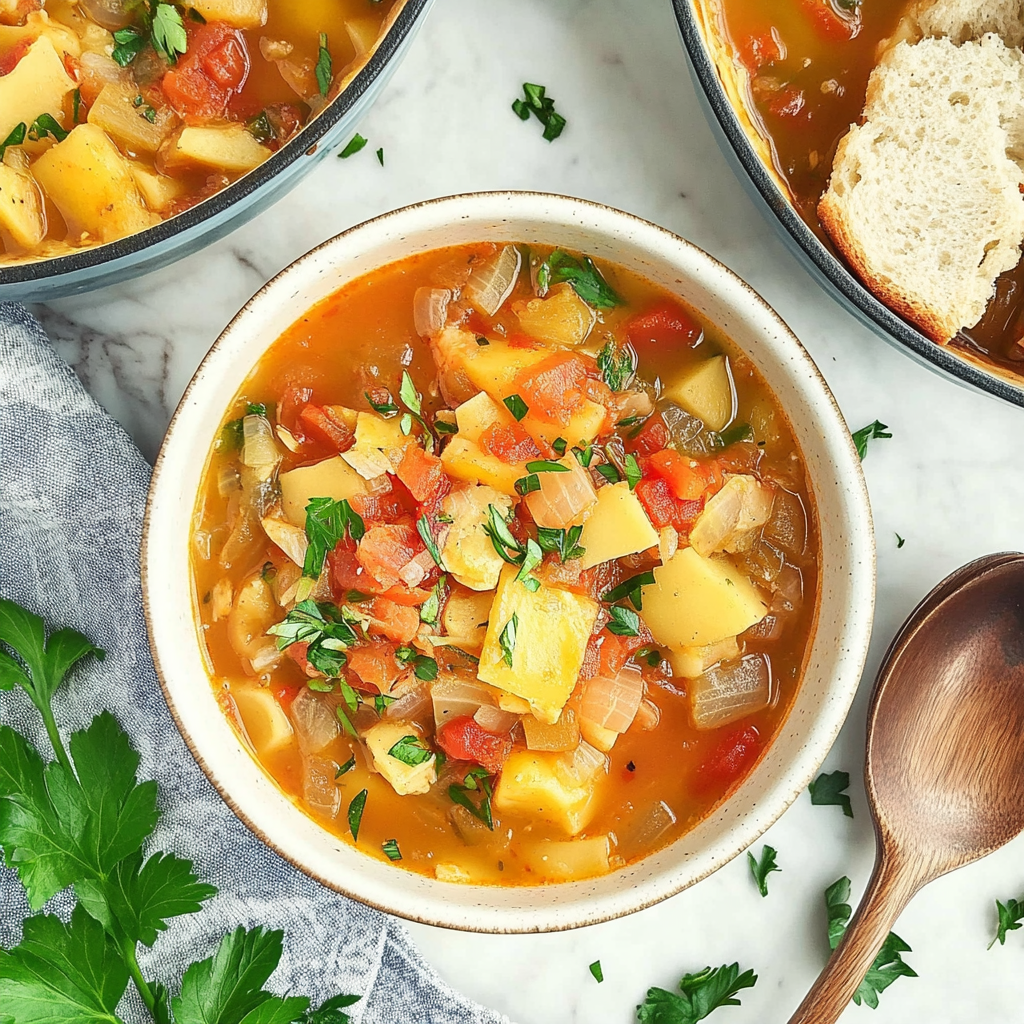 Recipe preparation for cabbage soup