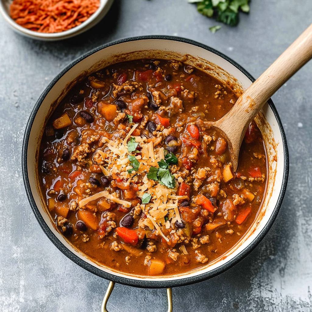 Recipe preparation for turkey chili recipe