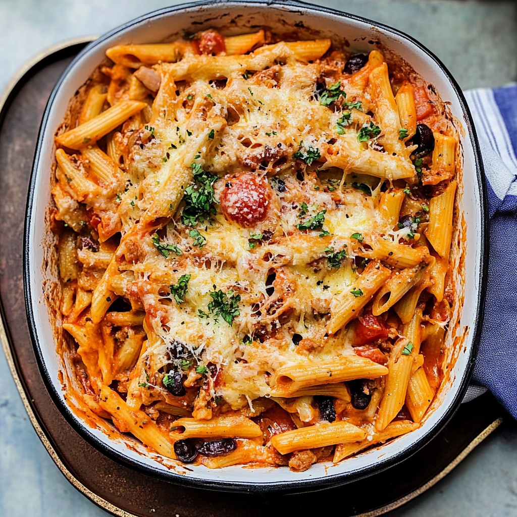 Recipe preparation for Spicy Tuna and Tomato Pasta