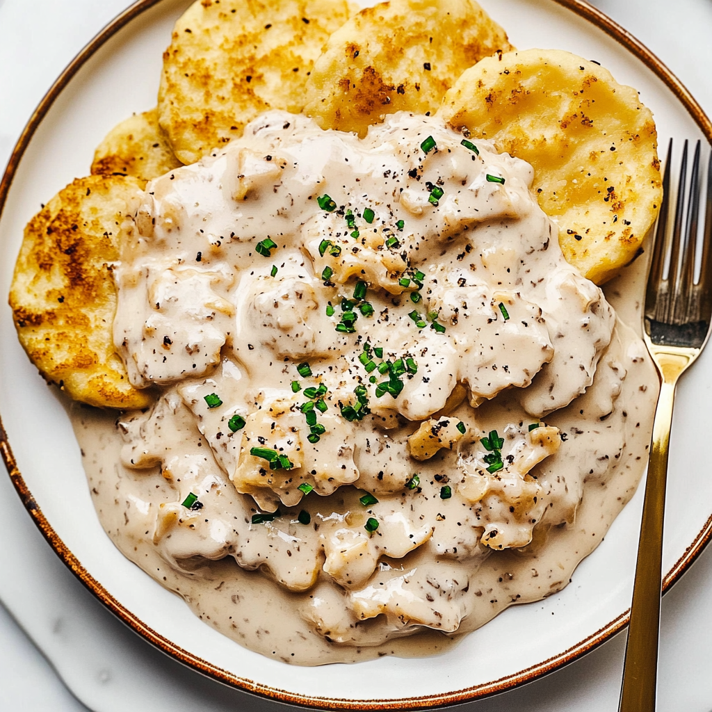 Recipe preparation for biscuits and gravy