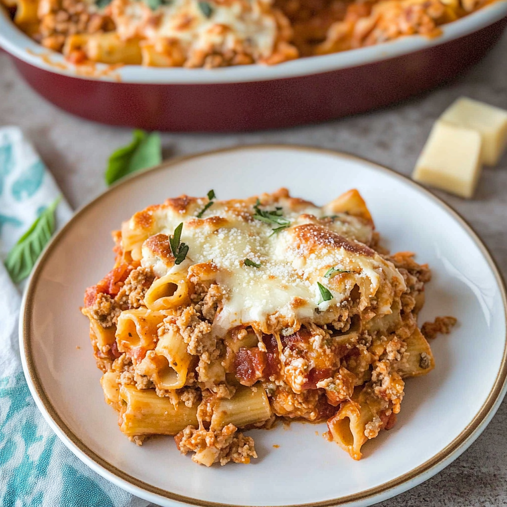 Recipe preparation for lazy lasagna casserole